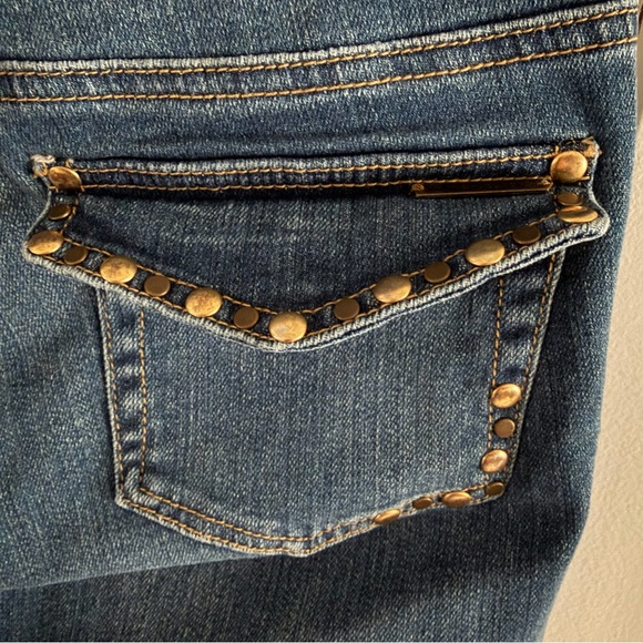 Michael Kors Studded Bootcut Jeans Size 4 - Picture 3 of 8